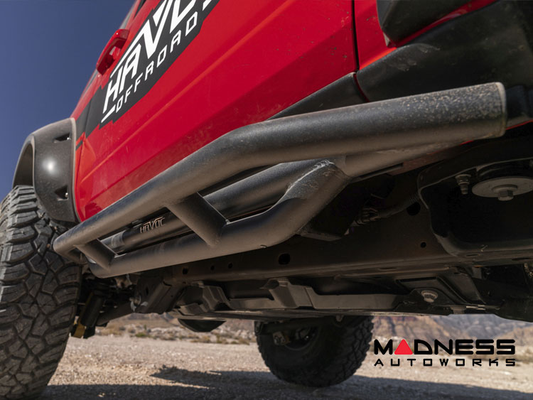 Ford Bronco Rock Sliders - 2 Door - Trailcrawler - Textured Black - Havoc 